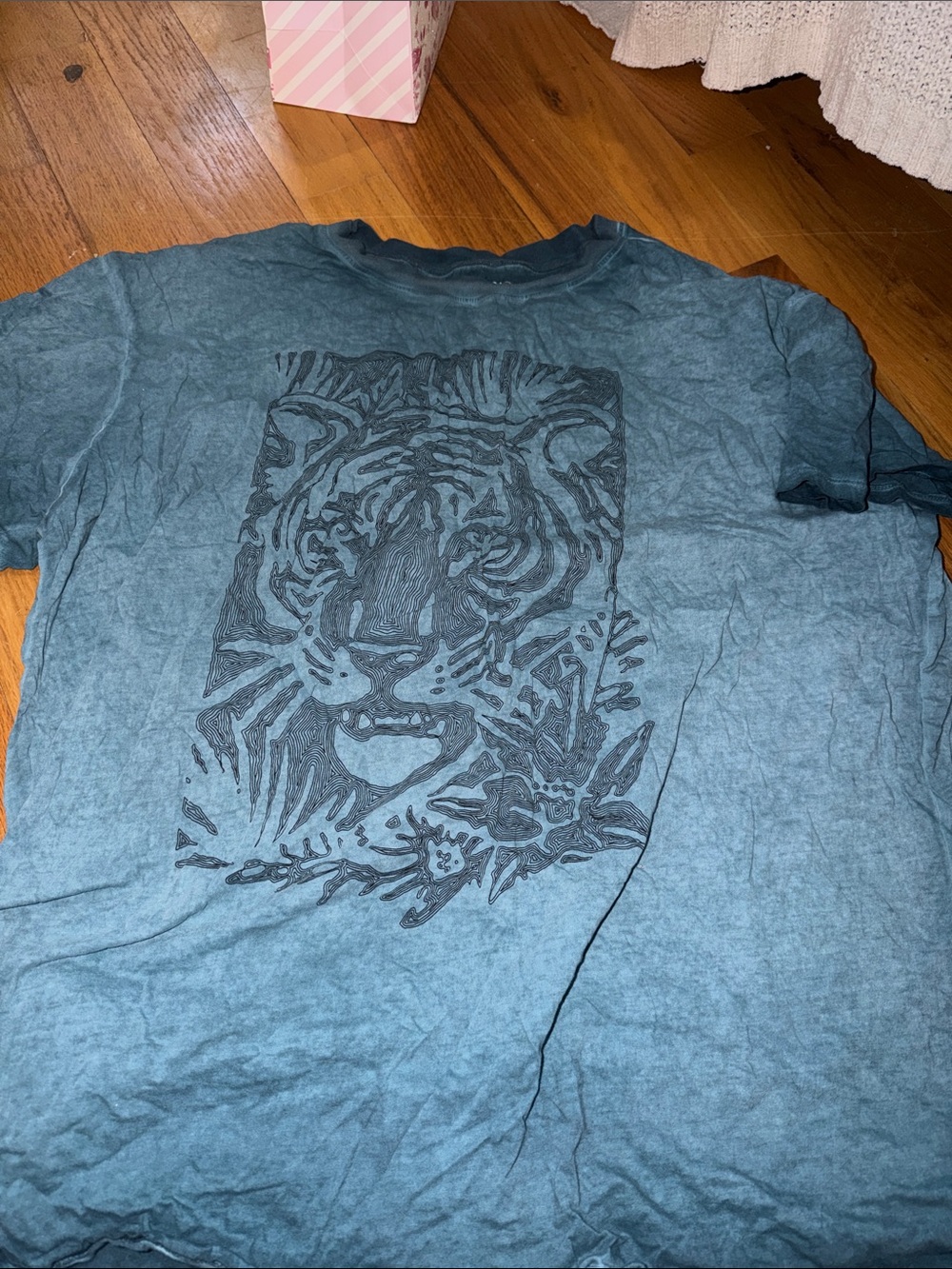 torrid Teal Short-Sleeve Tiger Graphic Tee